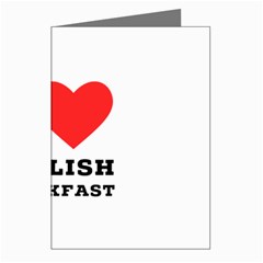 I Love English Breakfast  Greeting Cards (pkg Of 8) by ilovewhateva