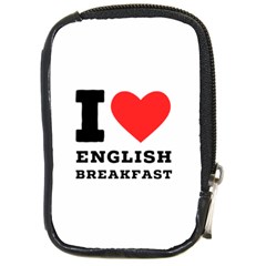 I Love English Breakfast  Compact Camera Leather Case by ilovewhateva