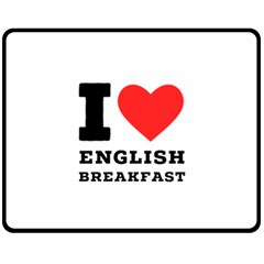 I Love English Breakfast  Fleece Blanket (medium) by ilovewhateva