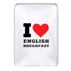 I Love English Breakfast  Rectangular Glass Fridge Magnet (4 Pack) by ilovewhateva