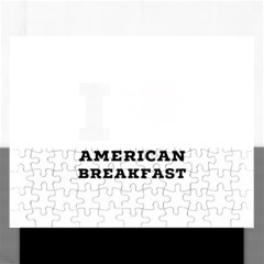 I love American breakfast Rectangular Jigsaw Puzzl