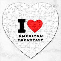 I love American breakfast Jigsaw Puzzle (Heart)