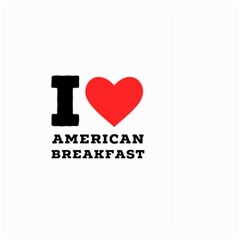 I Love American Breakfast Large Garden Flag (two Sides) by ilovewhateva