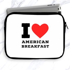 I Love American Breakfast Apple Ipad 2/3/4 Zipper Cases by ilovewhateva