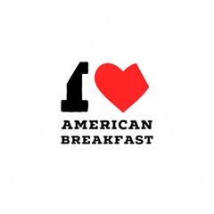 I Love American Breakfast Wooden Puzzle Triangle by ilovewhateva