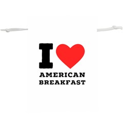 I Love American Breakfast Lightweight Drawstring Pouch (xl) by ilovewhateva