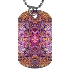 Indian Summer Patterns Dog Tag (one Side) by kaleidomarblingart