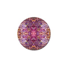 Indian Summer Patterns Golf Ball Marker (4 Pack) by kaleidomarblingart