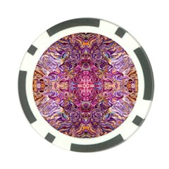 Indian Summer Patterns Poker Chip Card Guard by kaleidomarblingart