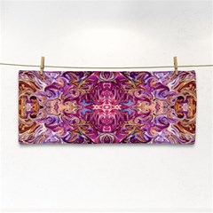 Indian Summer Patterns Hand Towel by kaleidomarblingart