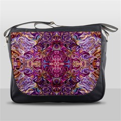 Indian Summer Patterns Messenger Bag by kaleidomarblingart