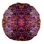 Indian Summer patterns Large 18  Premium Round Cushions Front