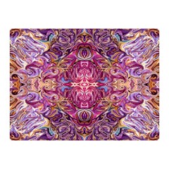 Indian Summer Patterns Two Sides Premium Plush Fleece Blanket (mini) by kaleidomarblingart