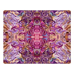 Indian Summer Patterns Two Sides Premium Plush Fleece Blanket (large) by kaleidomarblingart