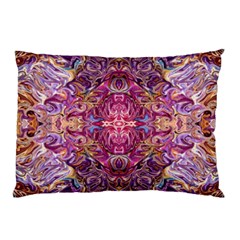 Indian Summer Patterns Pillow Case by kaleidomarblingart