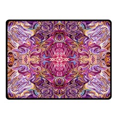 Indian Summer Patterns Fleece Blanket (small) by kaleidomarblingart