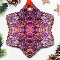 Indian Summer Patterns Ornament (snowflake)