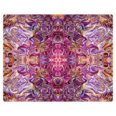 Indian Summer Patterns Premium Plush Fleece Blanket (medium) by kaleidomarblingart