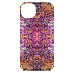 Indian Summer Patterns Iphone 14 Plus Black Uv Print Case by kaleidomarblingart