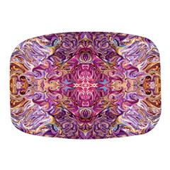 Indian Summer Patterns Mini Square Pill Box by kaleidomarblingart