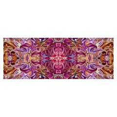 Indian Summer Patterns Banner And Sign 8  X 3  by kaleidomarblingart