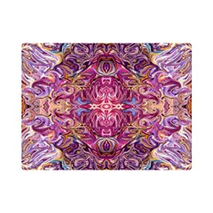 Indian Summer Patterns Premium Plush Fleece Blanket (mini) by kaleidomarblingart