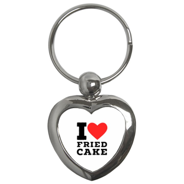 I love fried cake  Key Chain (Heart)