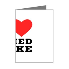 I Love Fried Cake  Mini Greeting Card by ilovewhateva