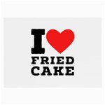 I love fried cake  Large Glasses Cloth (2 Sides) Front