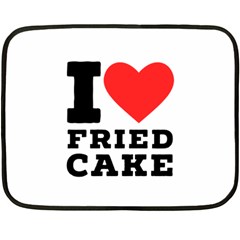 I Love Fried Cake  Fleece Blanket (mini) by ilovewhateva