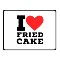 I Love Fried Cake  Fleece Blanket (small) by ilovewhateva