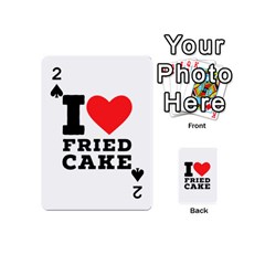 I Love Fried Cake  Playing Cards 54 Designs (mini) by ilovewhateva