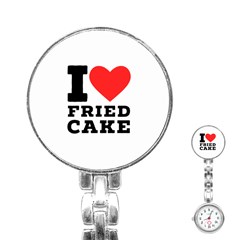 I Love Fried Cake  Stainless Steel Nurses Watch by ilovewhateva