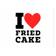 I Love Fried Cake  Two Sides Premium Plush Fleece Blanket (large) by ilovewhateva