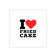 I Love Fried Cake  Satin Bandana Scarf 22  X 22  by ilovewhateva