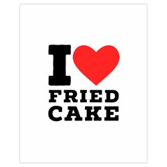 I Love Fried Cake  Drawstring Bag (small) by ilovewhateva