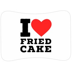 I Love Fried Cake  Velour Seat Head Rest Cushion by ilovewhateva