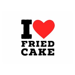 I Love Fried Cake  Premium Plush Fleece Blanket (extra Small) by ilovewhateva