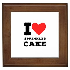 I Love Sprinkles Cake Framed Tile by ilovewhateva