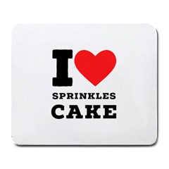 I Love Sprinkles Cake Large Mousepad