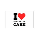 I love sprinkles cake Sticker (Rectangular) Front