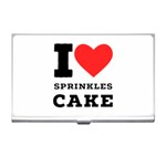 I love sprinkles cake Business Card Holder Front