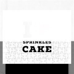 I Love Sprinkles Cake Rectangular Jigsaw Puzzl by ilovewhateva