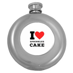 I Love Sprinkles Cake Round Hip Flask (5 Oz) by ilovewhateva