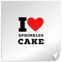 I Love Sprinkles Cake Canvas 12  X 12  by ilovewhateva