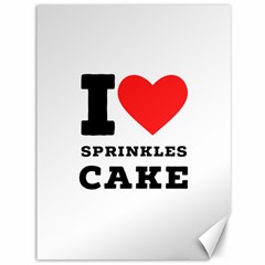 I Love Sprinkles Cake Canvas 36  X 48  by ilovewhateva