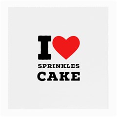 I Love Sprinkles Cake Medium Glasses Cloth by ilovewhateva