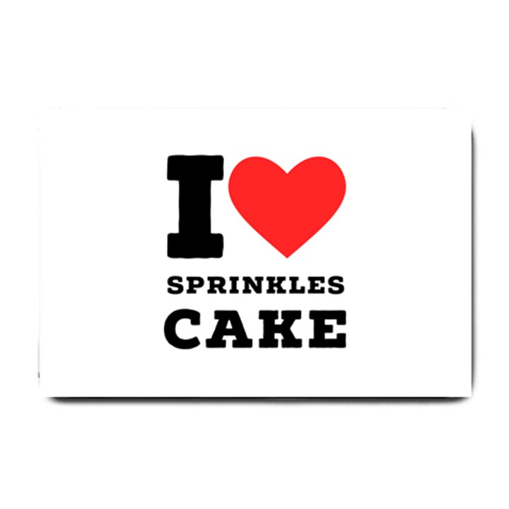 I love sprinkles cake Small Doormat