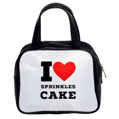 I Love Sprinkles Cake Classic Handbag (two Sides) by ilovewhateva