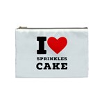 I love sprinkles cake Cosmetic Bag (Medium) Front